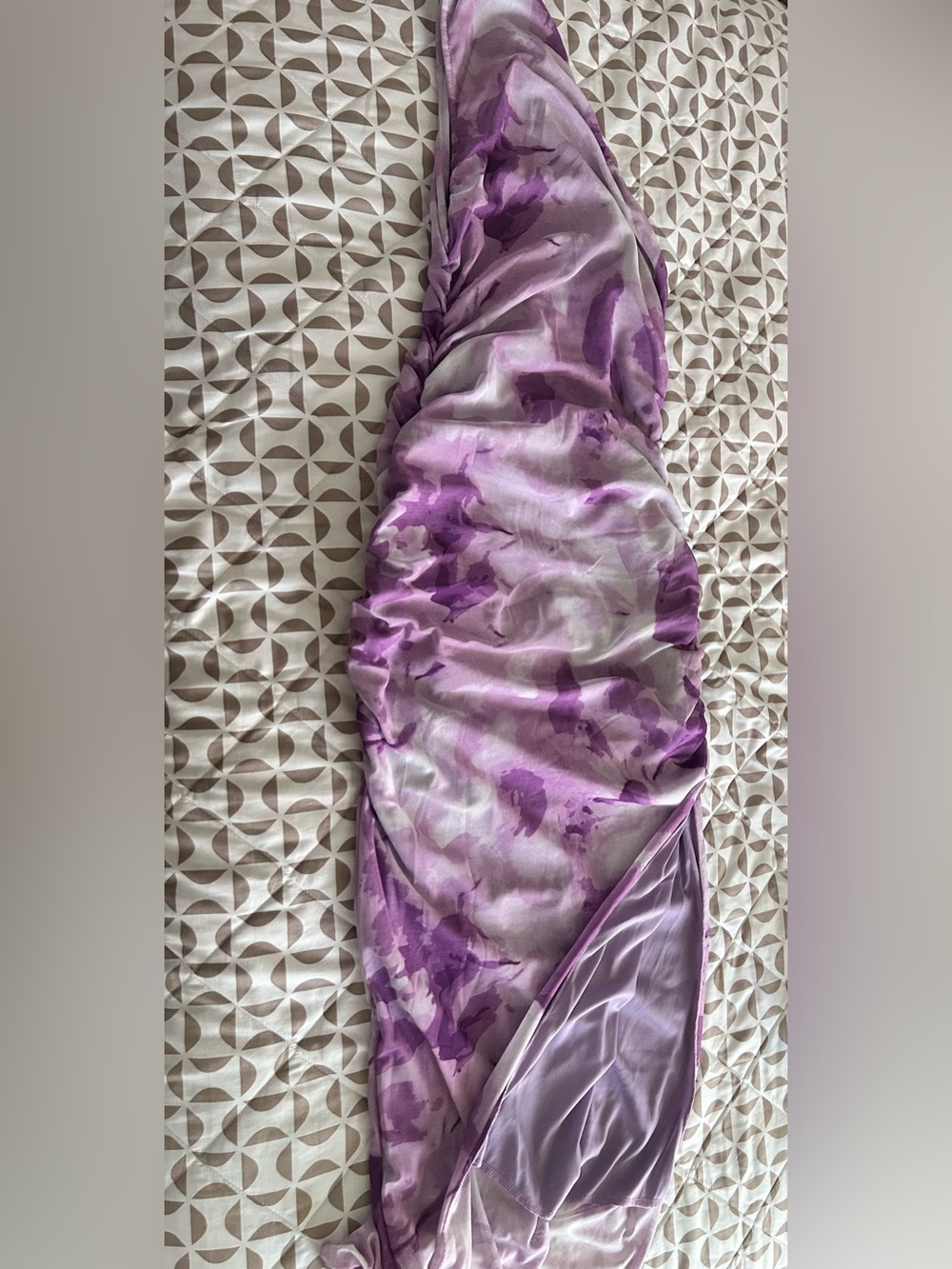 SHEIN Lavender Stretch Midi Dress
